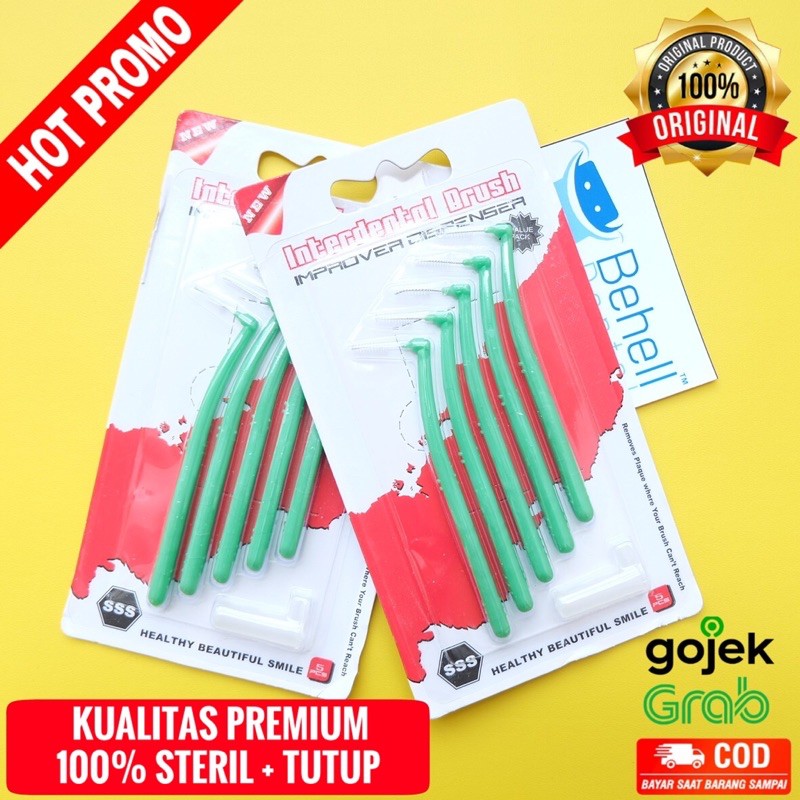 ORI | INTERDENTAL BRUSH BENGKOK ORTHO BENGKOK / SIKAT SELA CELAH GIGI BER BEHEL // TIDAK 0.5mm braces