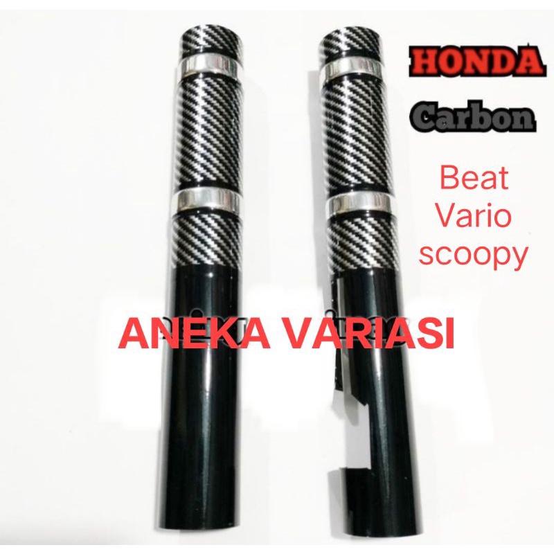 cover pelindung shock depan carbon Honda beat Vario scoopy