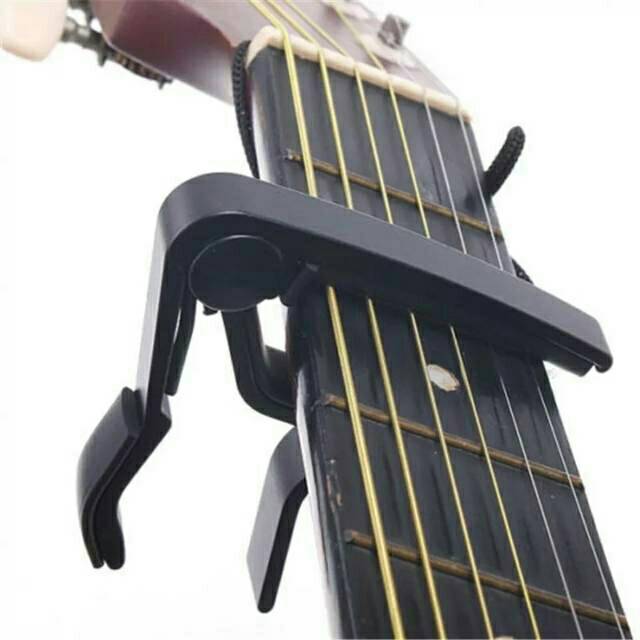 Capo gitar bahan besi, capo murah, capo gitar akustik elektrik bass