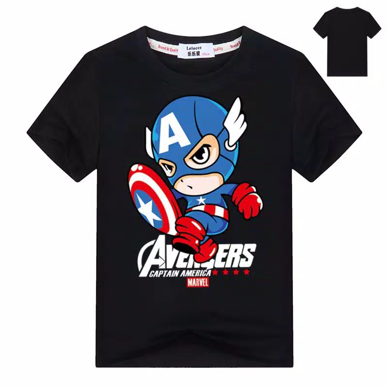 KAOS BAJU ANAK BLACK PANTHER HITAM / BAJU ANAK BLACK PANTHER