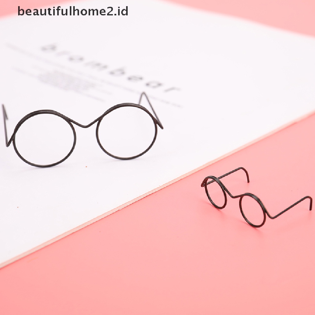 (Beautifulhome2) Buku Literatur Bahasa MandarinId Kacamata Frame Bulat Tanpa Lensa Gaya Retro Untuk Priawanita