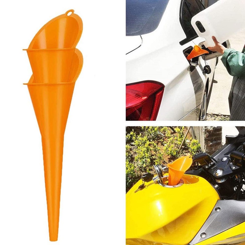 1PC Multifunctional Refueling Longer Funnel / Long Stem Plastic Funnels for Cars, Gas Tanks, Engine Oil, Diesel Fuel, Gasoline