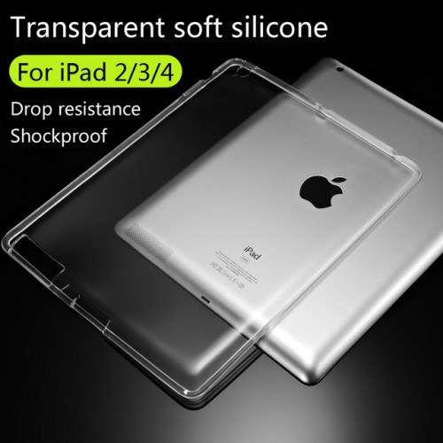 SBT-001 SoftShell / Silikon Ultra thin Ipad 2/3/4 - Back cover / Luxury Warna Bening Tablet