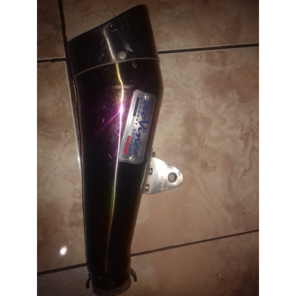 Leovince Knalpot Slencer Slenser Leovince Pelangi / Kenalpot Leo vince Ori / Knalpot leovince copota