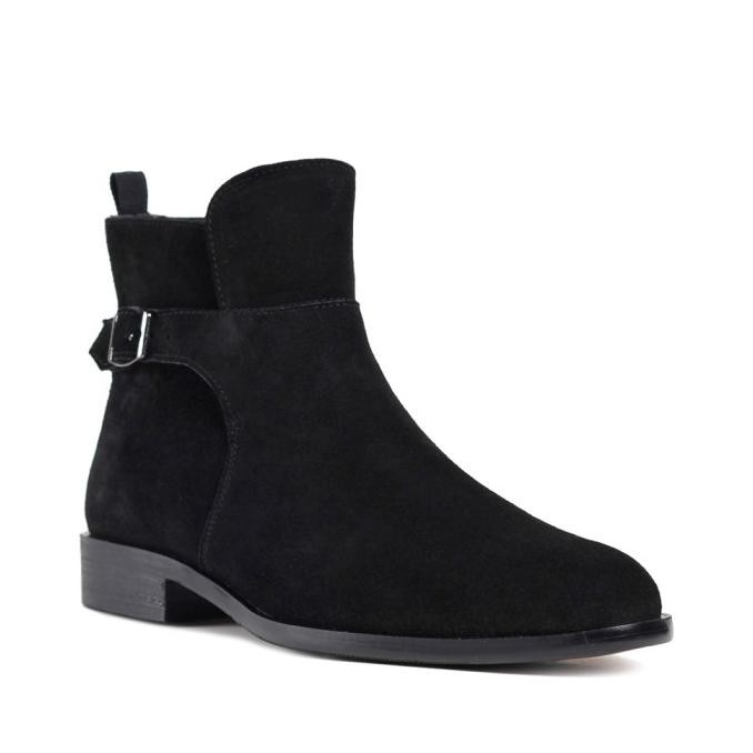Prabu - Sumba Black Sepatu Suede Boots Pria
