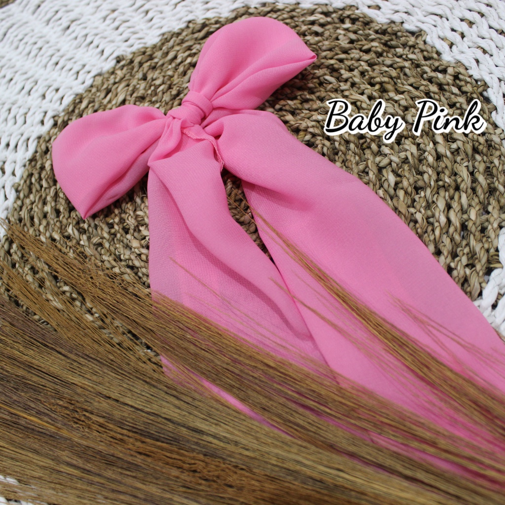 Selendang Anak Sifon Hycon / Selendang Tari Anak / Senteng Anak-Baby Pink