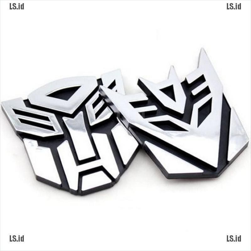 Ls Stiker Emblem Badge Motif Transformers 3d Untuk Mobil