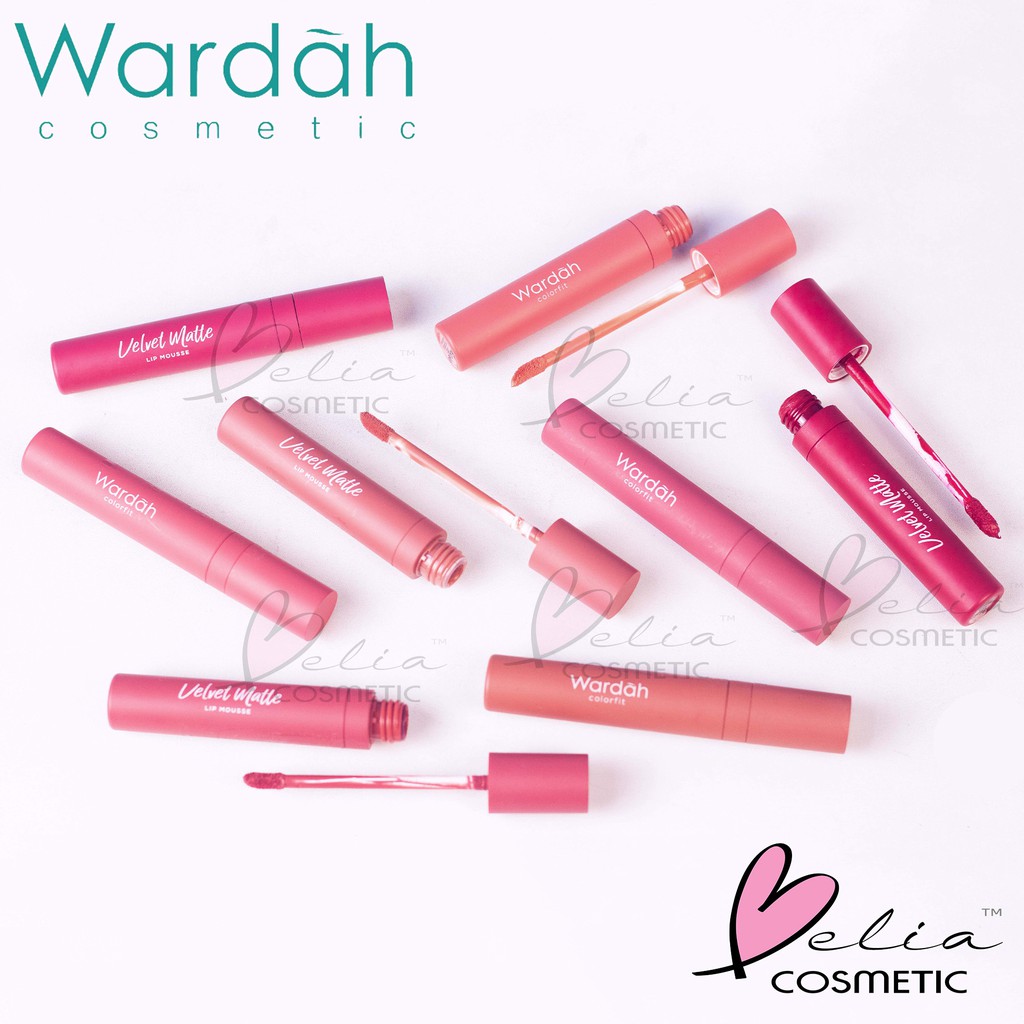 ❤ BELIA ❤ WARDAH Colorfit Velvet Matte Lip Mousse | Lipstik cair dengan tekstur mousse 4 gram