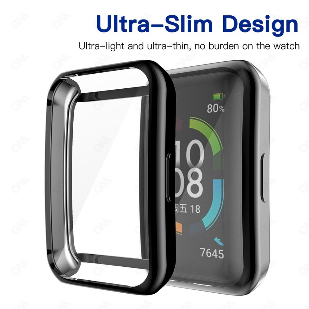 Case Huawei Band 6 7  Shell Casing Tpu Cover Body Screen Pelindung Anti Gores Layar Huawei Band 7 /6 Pro Full Body Screen Protector Clear Case Bening