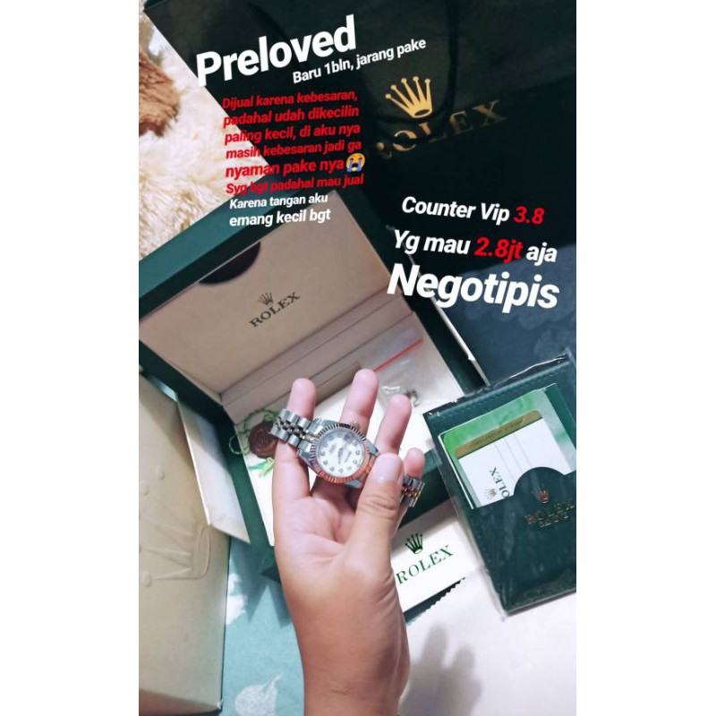 JAM ROLEX CEWEK VVIP
