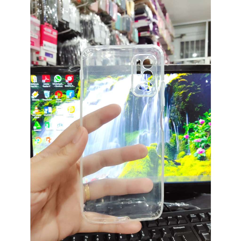 Soft Case Clear HD with Protector Camera Xiaomi Poco M3 Pro 5G Redmi Note 10 5G 6.5 inchi TPU Silicon Transparan