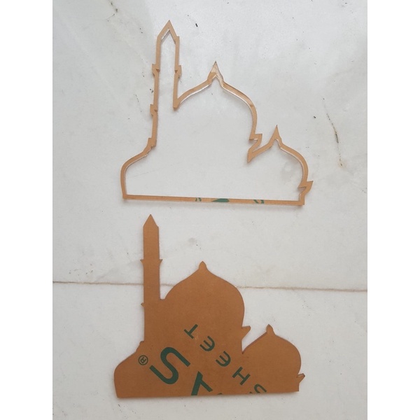 

puding art acrylic masjid tebal 5mm