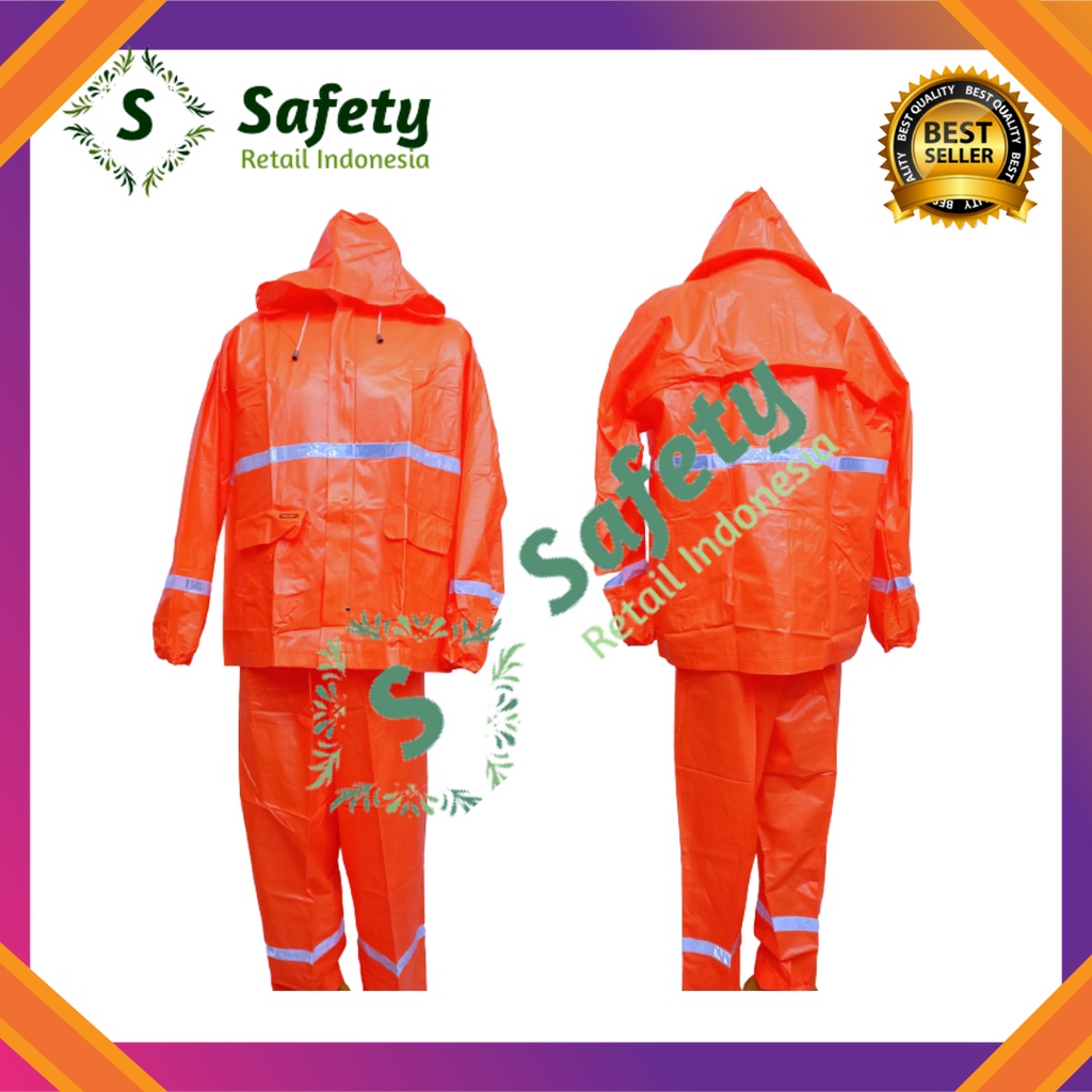 Setelan Jas Hujan Tiger Head