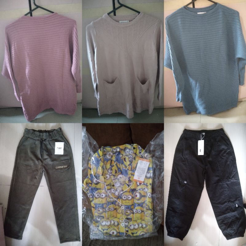 Baju wanita/Celana Wanita/piyama wanita/baju cewek/celana cewek/piyama cewek/piyama minion/sweater w
