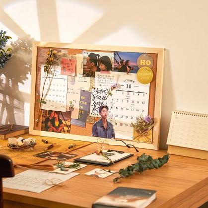 

Siap Kirim.. Note Memo Board Shop papan gabus cork board Wood Wall Hanging Message Bulletin Board Frame Notice [julyforud]