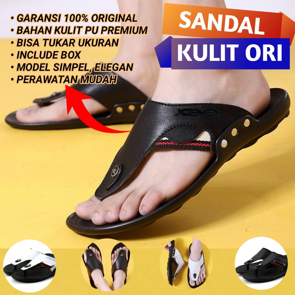sandal joemen pria original terbaru S09 sandal kulit pria sandal pria sendal pria sandal cowok senda