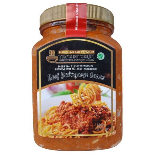 

BEEF BOLOGNESE SAUSE TIN'S KITCHEN / BUMBU MASAK / BUMBU SIAP PAKAI / BUMBI SIAP SAJI / TANPA PENGAWET DAN TANPA MSG