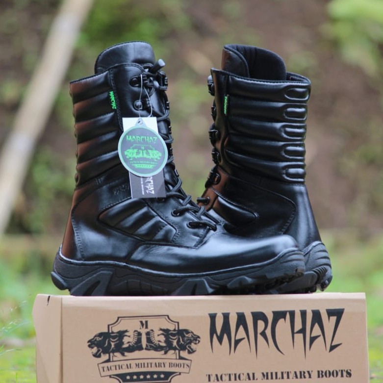 SEPATU PDL PASKHAS MARCHAZ KULIT SAPI ASLI SEPATU PDL DINAS LAPANGAN TNI POLRI SECURITY SATPAM