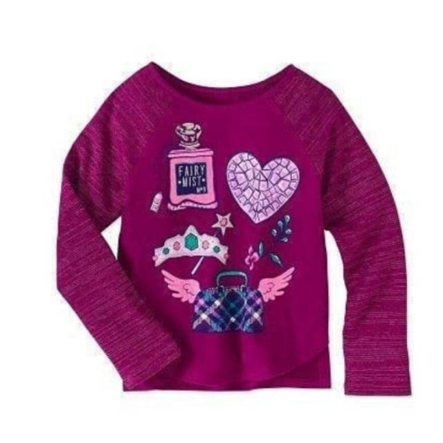 Kaos Anak Lengan Panjang Ungu