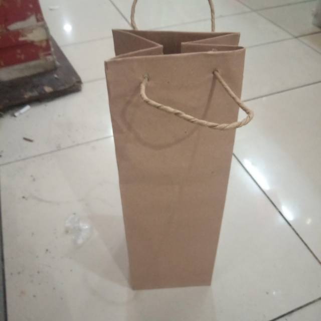 

Paper bag botol polos coklat isi 12 pcs terlaris dan termurah