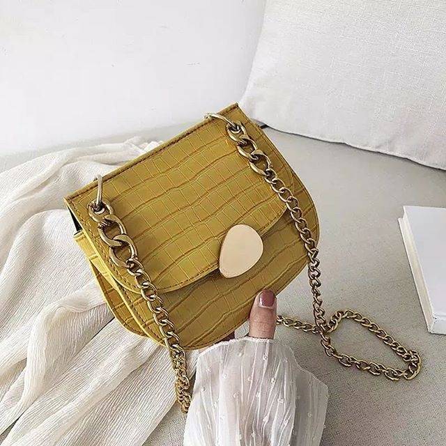 Aya Sling bag / tas motif buaya / tas selempang / tas wanita / tas import wanita