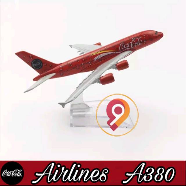 Miniatur Pesawat Coca Cola