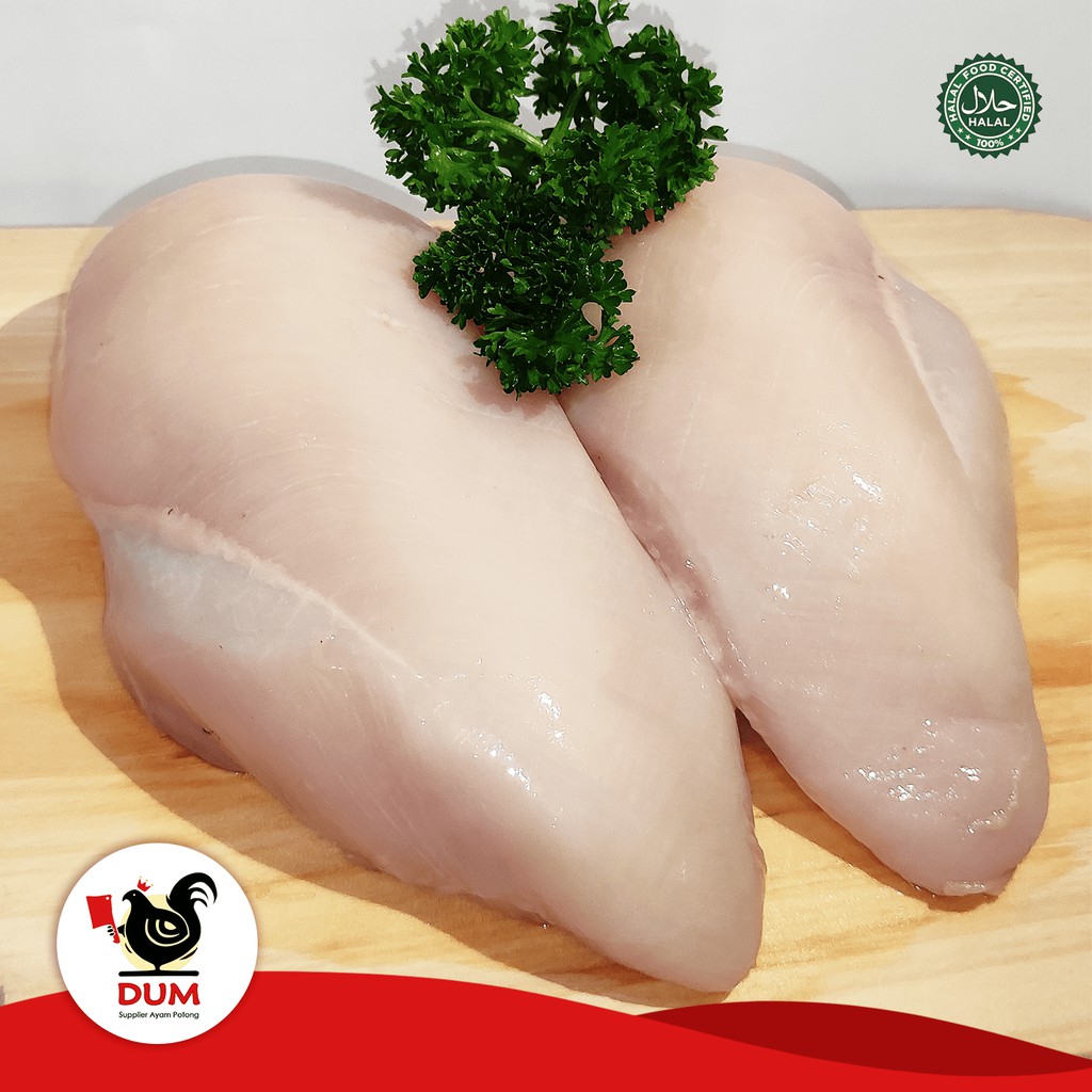 

Daging Ayam Dada Fillet Fresh / Boneless / Tanpa Kulit