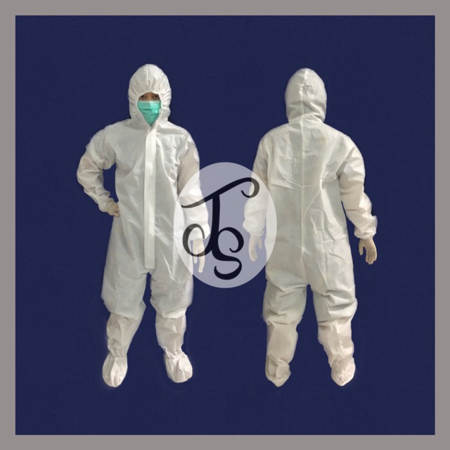 READY STOK! Baju APD | Hazmat Suit Spunbond 75 gr