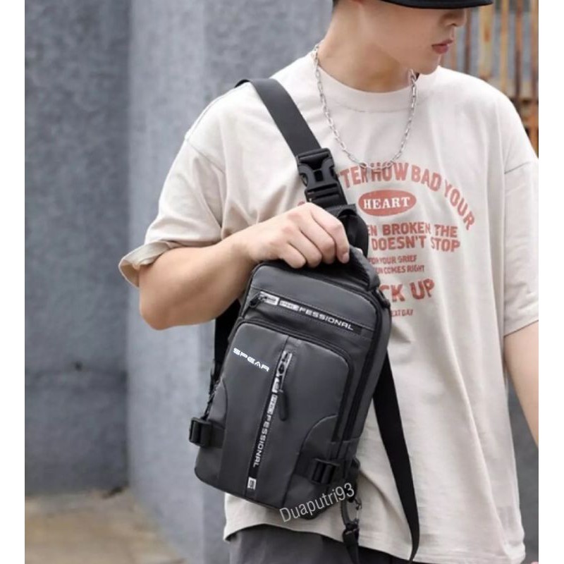 tas sling bag tas selempang dada original