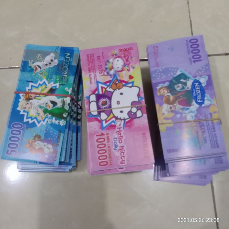 Maian Uang Karakter Ukuran Normal Isi 10 pcs