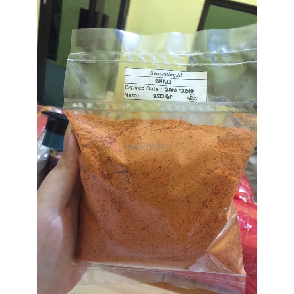 

Chilli 250 Gram / Bumbu Kentang Goreng