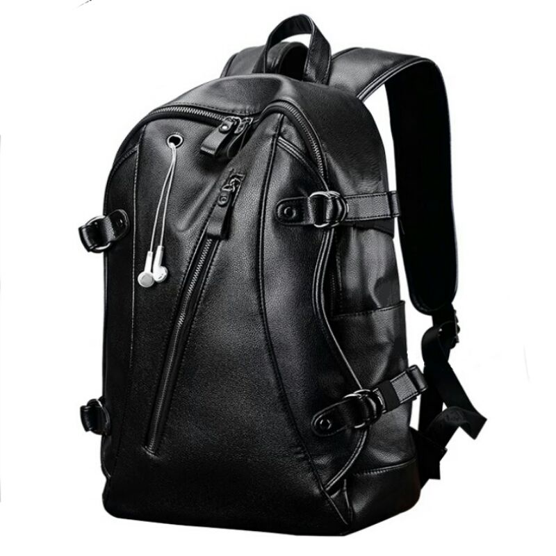 DISTRO Klub New Arrival - Tas Ransel Kulit IAC Backpack Up to 15 inch - Tas Pria Tas Wanita Laptop