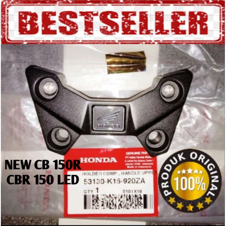 53130-K15-920ZA RAISER STANG CBR 150 DUDUKAN STANG CBR 150R KLEMAN STANG ASLI