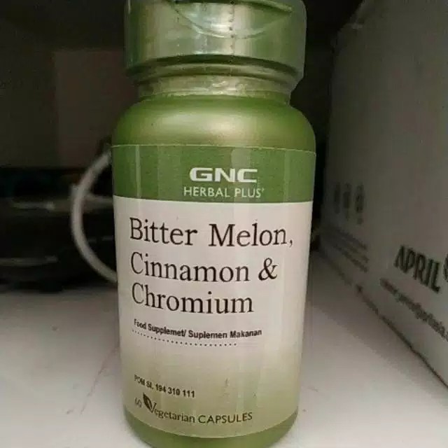 

GNC bitter melon, cinnamon & Chromium (60) asli