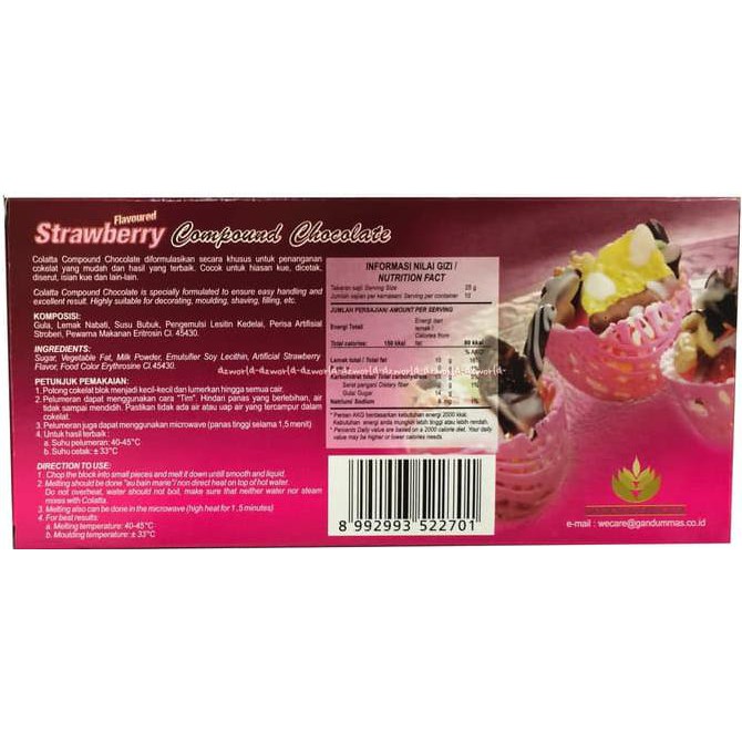 

31.87-Kue- Coklat Colatta Compound Chocolate Coklat Blok Untuk Membuat Coklat -Terlengkap-Termurah-