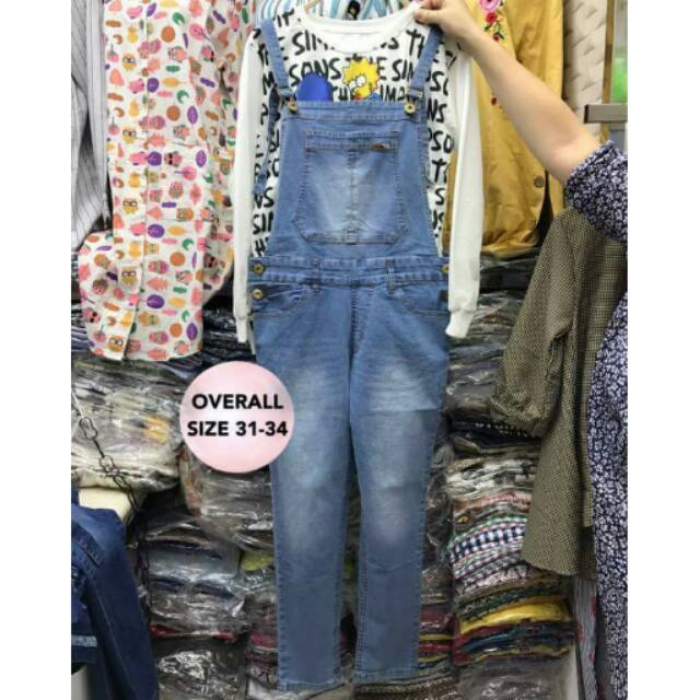 Overall jeans / baju kodok / overall dewasa