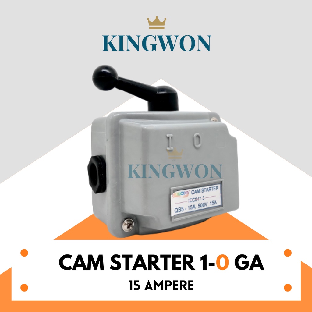 CAM STARTER 15 AMPERE GZ 1-0-2 GA 1-0 DEXICON SAKLAR GENSET ON OFF SAKLAR HANDLE