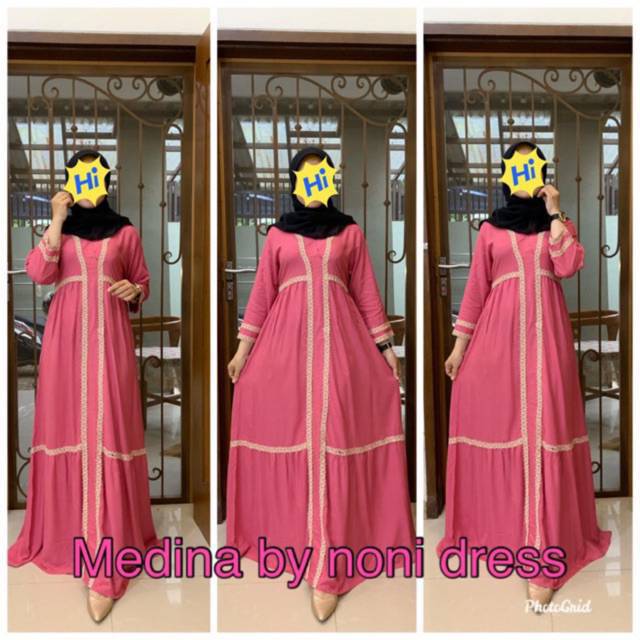 Daster arab NONI MEDINA Dress Rayon Super Busui Original