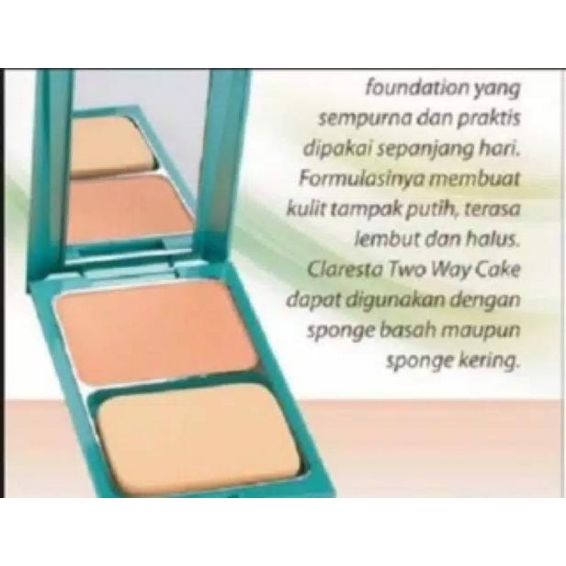 CLARESTA Bedak Two Way Cake /Reffil Bedak TWC ~ Original 100%