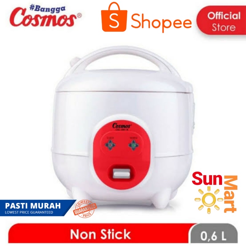 MAGIC COM / RICE COOKER CRJ 1001 N COSMOS / PENANAK NASI KECIL 3IN1 0.6 LITER