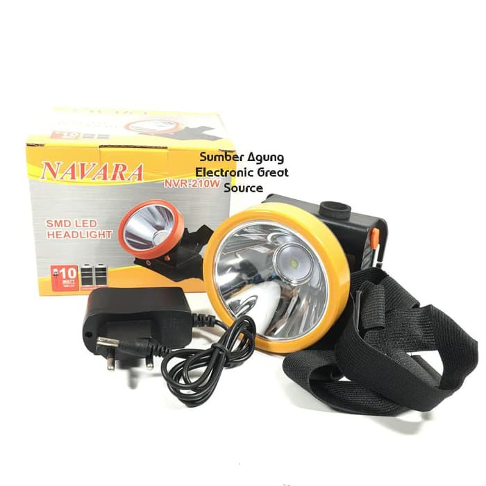 Senter Kepala Navara NVR210W Cahaya Putih 210 SMD LED 10 Watt