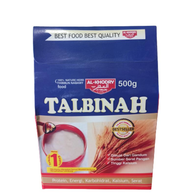 Tepung Talbina Al Khodry Thibb Nabawy Isi 500gr Tepung Gandum Talbinah 100% Original