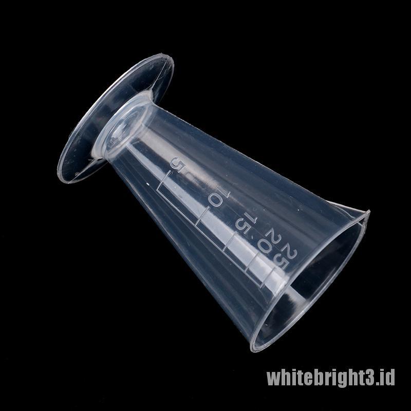 White3 Gelas Ukur 25ml Bahan Plastik Transparan Reusable Untuk Hotel / Bar