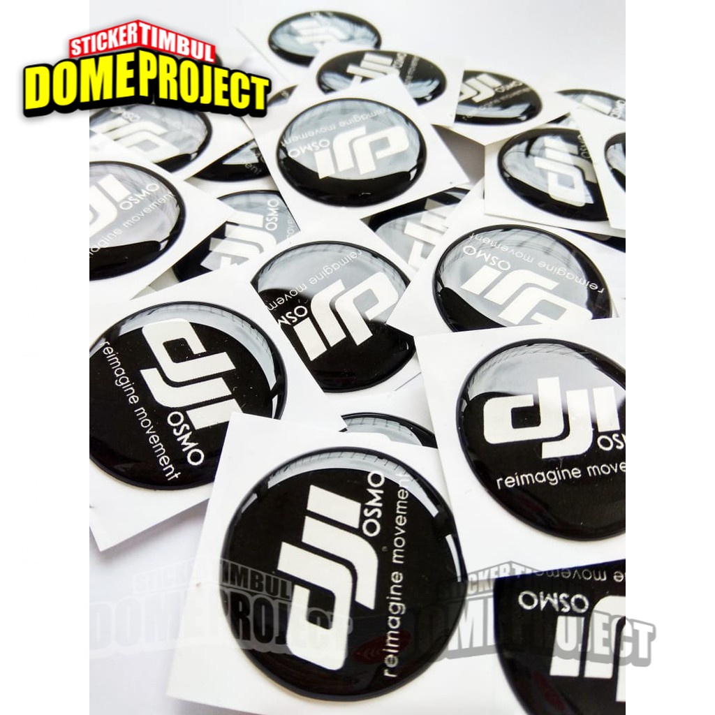 STIKER MOTOR TIMBUL MOBIL HELM MOTOR EMBLEM 3D LOGO DJI OSMO AKSESORIS AESTHETIC KEREN