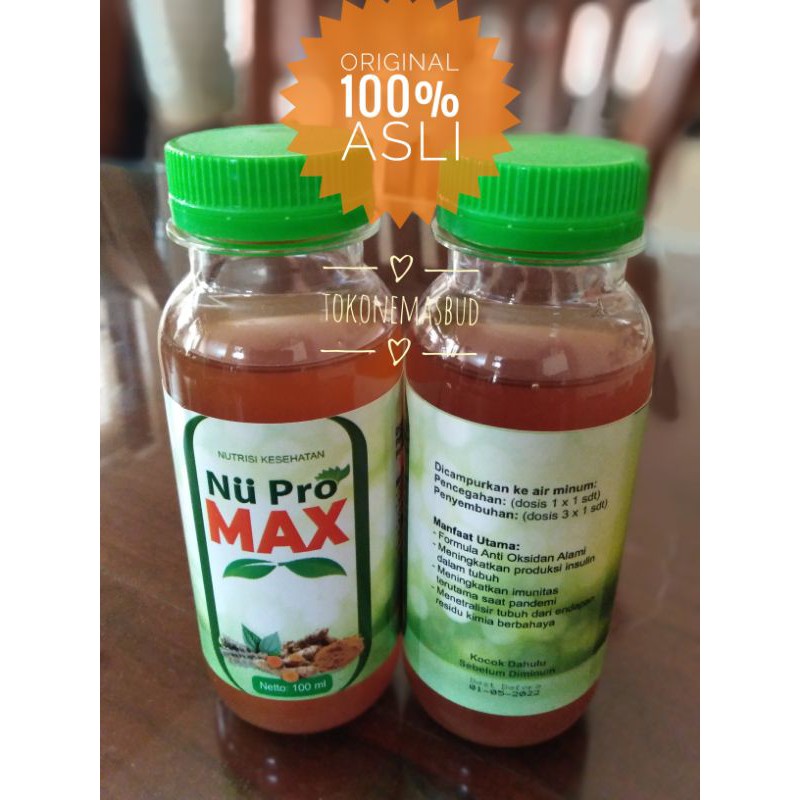 Nu Pro Max Vitamin probiotik nutrisi suplemen immune booster