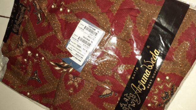 Arjuna Weda Kemeja Batik Pisang Bali 2 - Merah