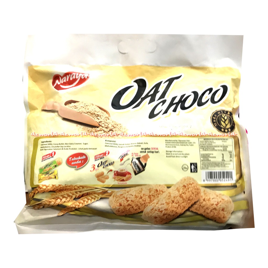 Naraya Oat Choco Original Snack Sereal Oatmilk 40pcs Original Pandan Sweet Potato