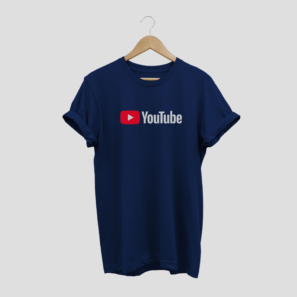 PROMO Baju Kaos YOUTUBE LOGO SIMPLE PREMIUM TSHIRT DISTRO QUALITY KAOS TULISAN YOUTUBE BIG SIZE