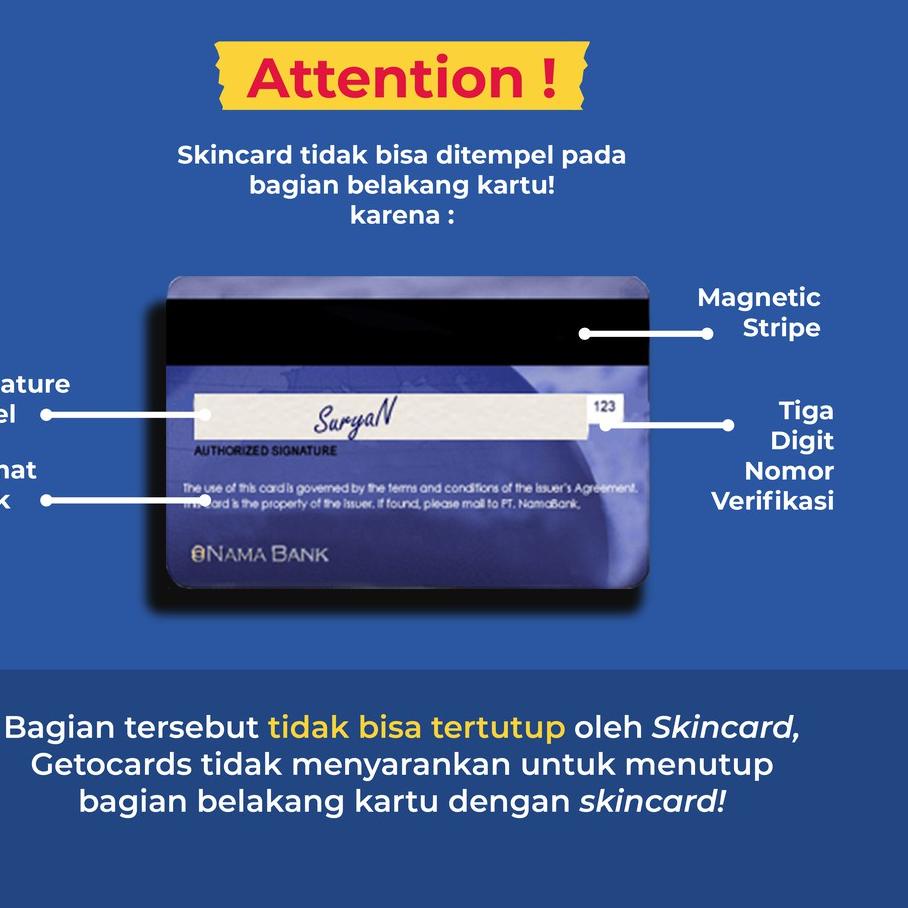

HOT SALE KWS Edition | GETO CARDS (Skin / Sticker untuk kartu ATM) 867