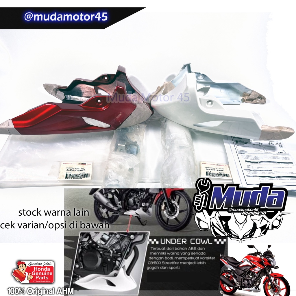 UNDER COWL KIT OLD CB150R 2013 2014 6430A-K15- PAKET AIR SCOOP TUTUP BAWAH KNALPOT CB 150 R LAMA SET